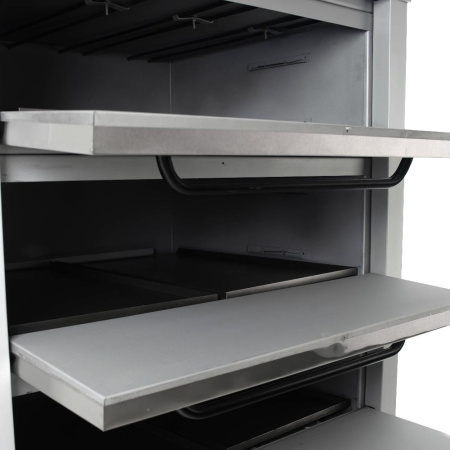 Хлебопекарная ярусная печь ХПЭ-500 (нерж.) в обрешетке